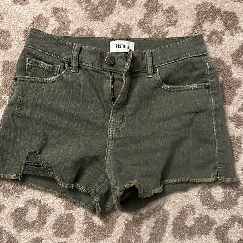 Pistola Winston high rise fray hem shorts - rarely worn, like new!